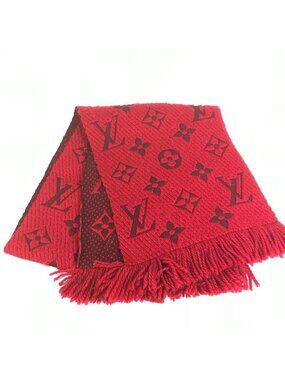 Louis Vuitton Scarf Echarpe Logo Mania Wool